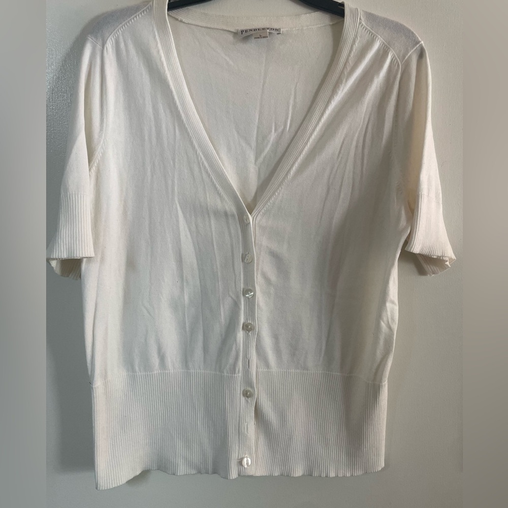 Pendleton Cream Button-Down Women's Shirt